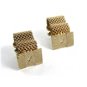 1970's Goldtone Wrap Around Cufflinks Unmarked 81814