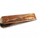 1930's - 1950's Fly Rod Reel Fish Trout Tie Clasp 72414