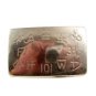 Vintage Cowboy Western Cattle Brands Belt Buckle by Chambers Belt Co