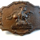 Vintage 1902 Pony Express Since 1852 Belt Buckle