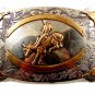 Vintage Western Cowboy Rodeo Bull Riding Belt Buckle by Frontier Buckles