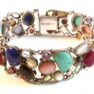 Sterling Silver Multi Stone Bracelet
