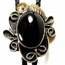 Southwest Western Black Onyx Bolo