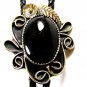 Southwest Western Black Onyx Bolo