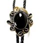 Southwest Western Black Onyx Bolo