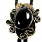 Southwest Western Black Onyx Bolo