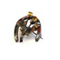 Early Victorian Sterling Silver & Inlaid Stones & Citrine ? Scottish Thistle Bro