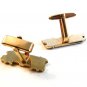 Vintage Gold Tone Lake Dewey Streetcar Cufflinks