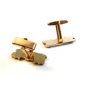 Vintage Gold Tone Lake Dewey Streetcar Cufflinks