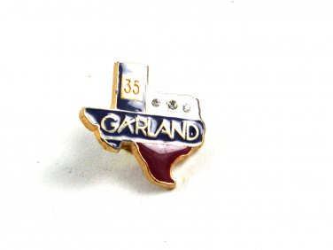 1960's-1970's Garland Texas 35 Year Red White Blue Pin 72414