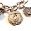 Vintage SPWGA Sterling Silver Golf Charms & Bracelet