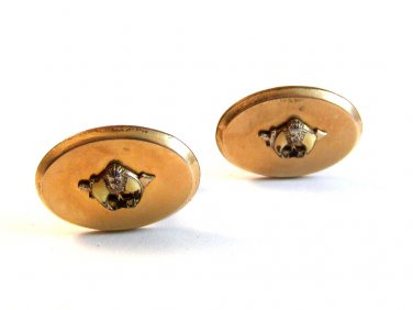 Vintage 1/20 12 K.G.F. Shriners Cufflinks Signed Wells