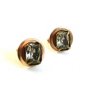 Vintage Gold Tone & Large Rhinestone ? Cufflinks