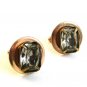 Vintage Gold Tone & Large Rhinestone ? Cufflinks