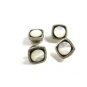 Edwardian / Deco Mother Pearl & Black Enamel Cufflinks By Snap Link 102414