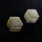 Victorian Edwardian Mother of Pearl Goldtone Thread Cufflinks Unbranded 72315