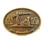 Vintage Patrick Well Service Inc Oil Well Brass Belt Buckle