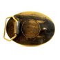 Vintage Patrick Well Service Inc Oil Well Brass Belt Buckle