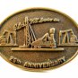 Vintage Patrick Well Service Inc Oil Well Brass Belt Buckle
