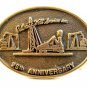 Vintage Patrick Well Service Inc Oil Well Brass Belt Buckle