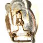 1950's Silvertone Green Bakelite Wagon Horse Belt Buckle Unbranded Made Japan
