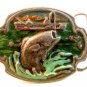 Vintage Big Mouth Bass Belt Buckle by Siskiyou