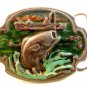 Vintage Big Mouth Bass Belt Buckle by Siskiyou