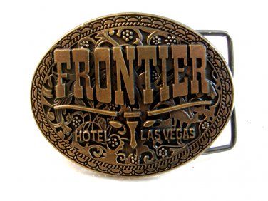 Vintage Frontier Hotel Las Vegas Belt Buckle #7
