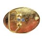 Western Goldtone Black Bull Head Belt Buckle #102113k