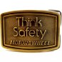 Vintage Thank Safety Motor Wheel Belt Buckle