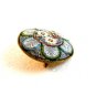 Signed Vintage Gold Tone Italian Ultra Fine Micro Mosaic Brooch 0406072013dd