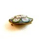 Signed Vintage Gold Tone Italian Ultra Fine Micro Mosaic Brooch 0406072013dd