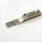 1930's - 50's Sterling Silver Letter / Initials W.A. B. Tie Clasp By Wells