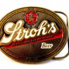 Vintage 1985 Stroh's Beer Enameled Belt Buckle Made in U.S.A.