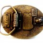 Vintage 1985 Stroh's Beer Enameled Belt Buckle Made in U.S.A.