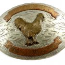 Vintage Trent Stock Show Showmanship Cock Rooster Belt Buckle by ADM 11042013