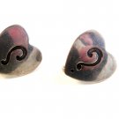 Vintage Sterling Silver Taxco Sterling Silver Screw Back ?  Mark Earrings