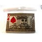 kIng of Red Spade Belt Buckle New in Plastic Wrap