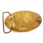 Vintage Playboy Solid Brass Belt Buckle