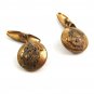 Vintage Goldtone Wise Old Owl Button Cufflinks 04212014 Unsigned