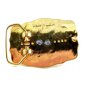 Made in USA Western Cowboy White & Gold Tone Saddle Belt Buckle #102113