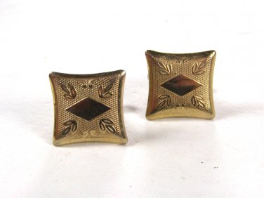 Vintage Goldtone Cufflinks Unbranded 72215a