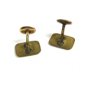 Victorian / Edwardian True Vintage Goldtone Cufflinks Unmarked 102414