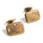 Victorian / Edwardian True Vintage Goldtone Cufflinks Unmarked 102414