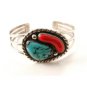 Vintage Native American Sterling Silver & Turquoise Bracelet