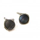 Great Looking Art Deco Silvertone & Abalone Cufflinks by STAG 72315