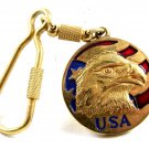 U.S.A. American Eagle Flag Key Chain 72214
