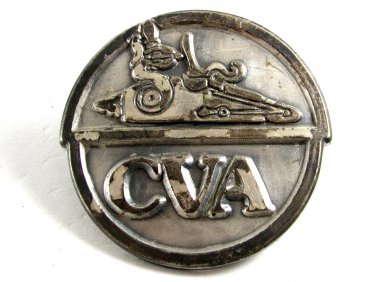 1970's CVA Muzzleloader Rifle / Gun Belt Buckle Made In Spain 092214