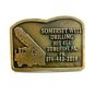 Vintage Somerset Pa Well Drilling Belt Buckle by Hit Line