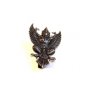 Vintage Siam Sterling Silver Niello Garuda God Brooch